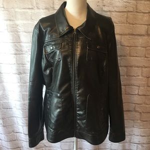 Faux Leather Jacket